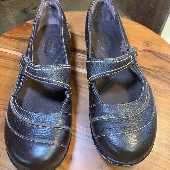 Clarks leather shoes.  Inv 5440 - Picture 1 of 6